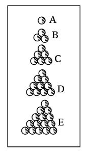 Kepler's drawing of packing spheres